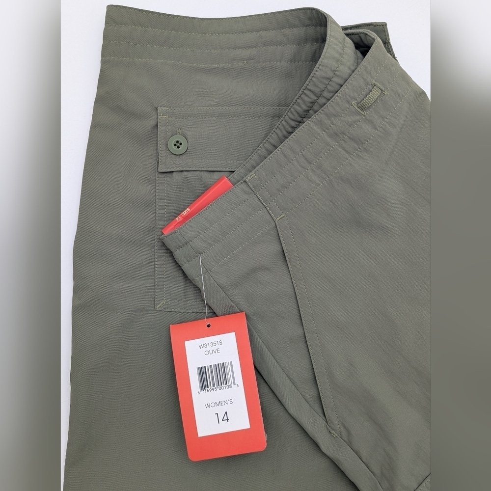 NWT Weatherproof Garment Co Women's Size 14 Olive Green Comfort Polyester/Nylon - Picture 4 of 14